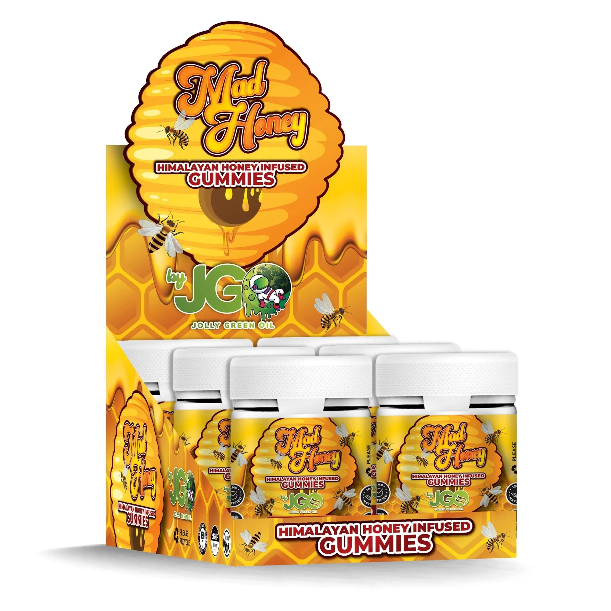 Mad Honey Infused Gummies (6 Jar Display) β Jolly Green Oil product photo