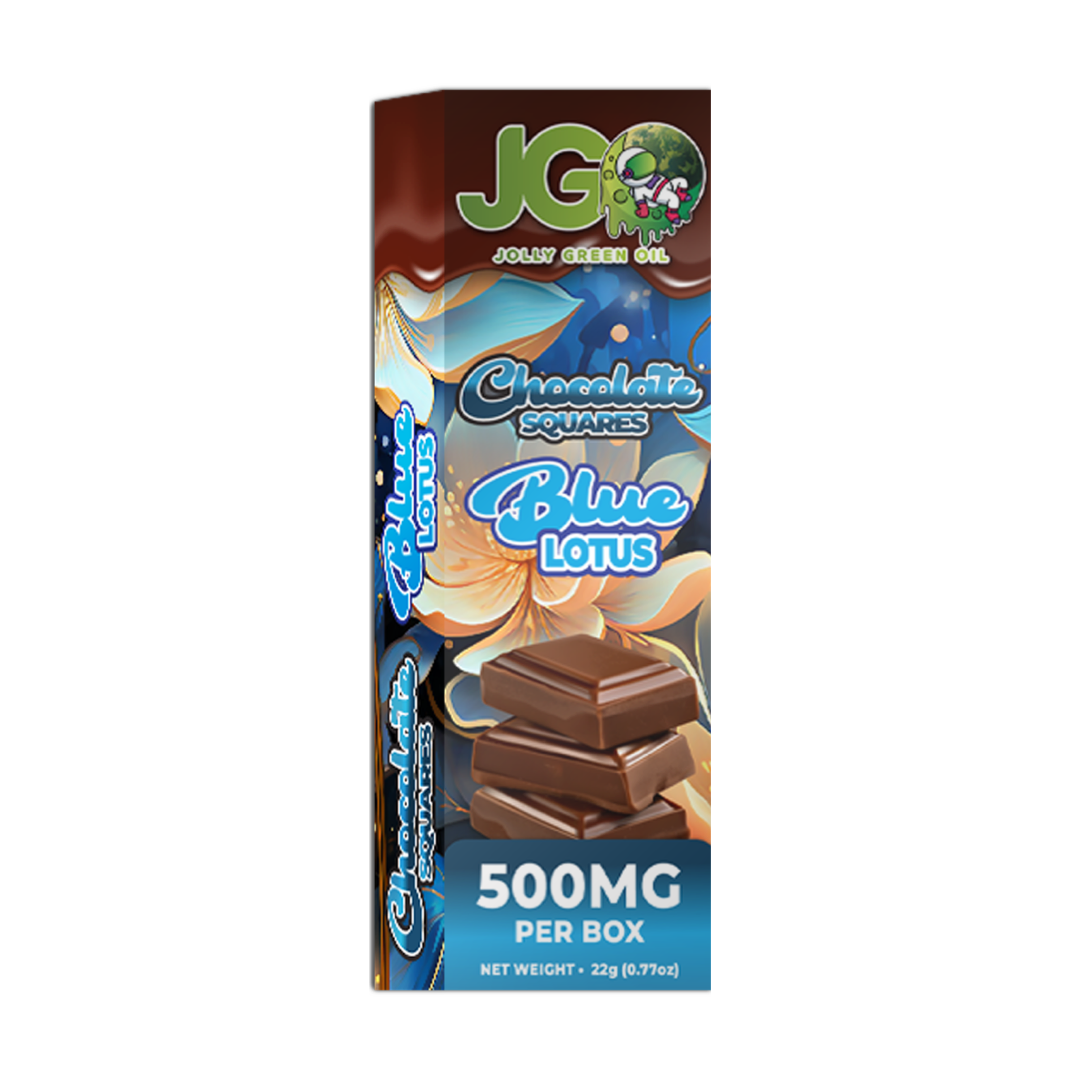 Blue Lotus Chocolates by Jolly Green Oil β natural relaxation and mild euphoria in a legal herbal edible